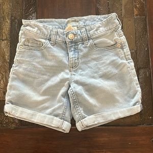 Girl's Justice Light wash Denim Shorts